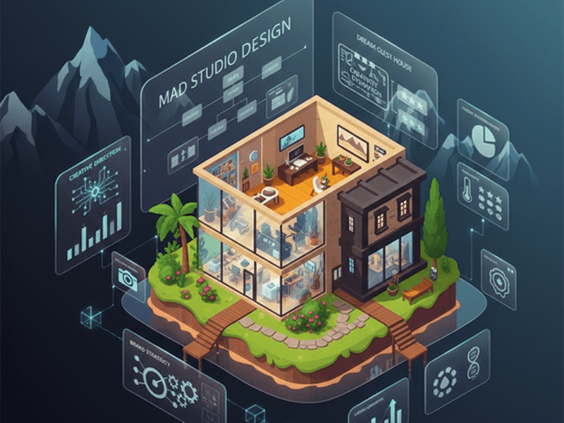 Mad Studio creative agency portfolio website developed by Ultra Flex Technologies