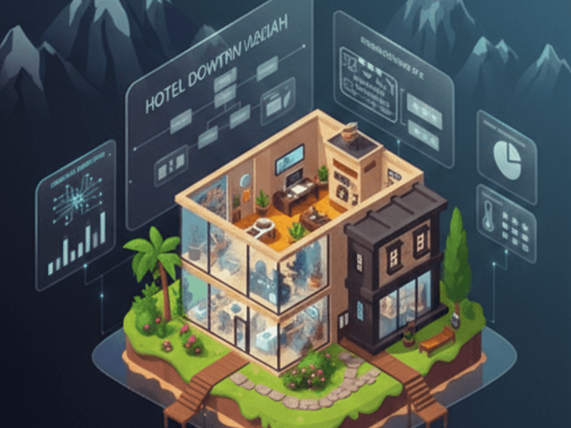 Hotel Downtown Ladakh official website design and hospitality booking system