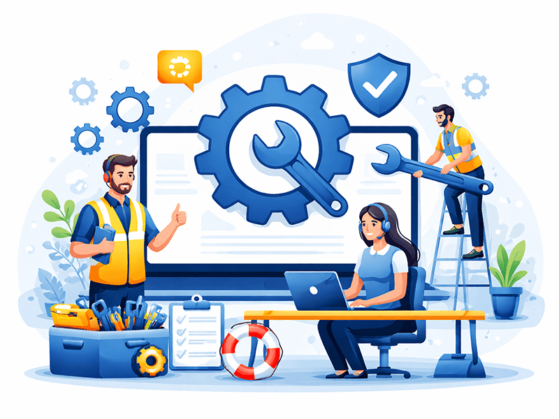 Support & Maintenance icon - Ultra Flex Technologies